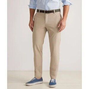 Vineyard Vines Martha's Vineyard Khaki On-The-Go Performance Pants Mens Size 16